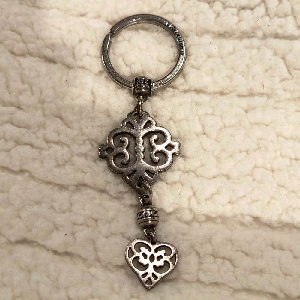 Brighton Filagree heart key fob